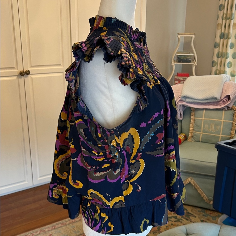Love The Label Floral Ruffle Sleeve Top - Picture 5 of 10
